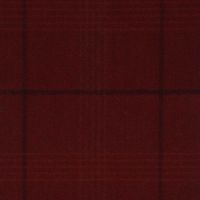 Seren Check Wool Fabric Cinnabar Red