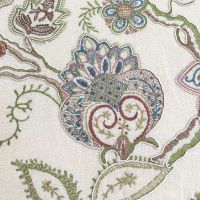 Shiraz Embroidery Fabric in Briar Rose