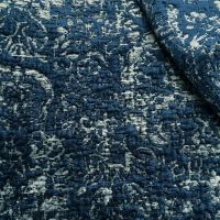 Sulla Fabric Ink Blue Dark Chenille