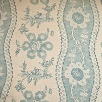 Toile de Lapins Wallpaper in blue