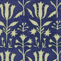 Tulipan Wallpaper Indigo Blue Floral