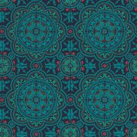 Turquoise and Red Wallpaper