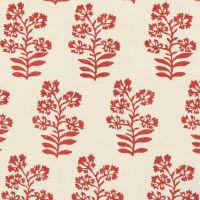Wild Flower Fabric Rustic Red