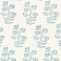Wild Flower Fabric Soft Blue