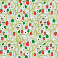 Sample-Wild Strawberries Wallpaper Sample