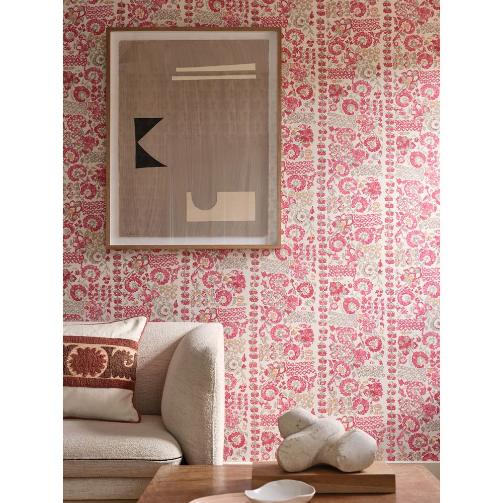 Kazbek Pink Wallpaper | Floral Wallpaper