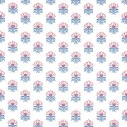 Milford Dabric Red and Blue Small Floral Print