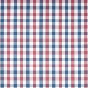 Saybrook Check Cotton Fabric Blue and Red