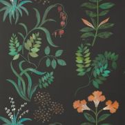 Sample-Botanical Stripe Wallpaper Sample
