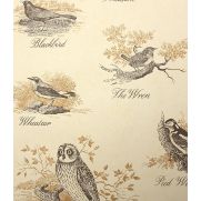 Sample-Bewick Birds Wallpaper Sample