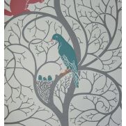 Sample-Squirrel & Dove Wallpaper Sample