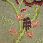 Sample-Hatfield Embroidered Fabric Sample