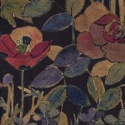 Faria Flowers Velvet Fabric