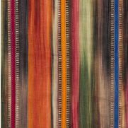 Sample-Bohemian Stripe Embroidered Fabric Sample