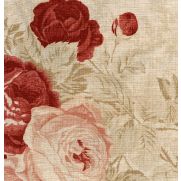 Sample-Roses Linen Fabric Sample