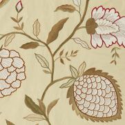 Sample-Pomegranate Tree Embroidered Fabric Sample