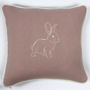 Sample-Bunny Rabbit Embroidered Cushion Sample