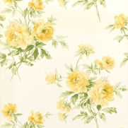 Adele Wallpaper Primrose Yellow Ivory Floral