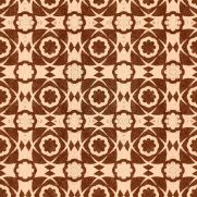 Aegean Tiles Wallpaper Leather Brown
