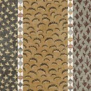 Asha stripe Cedar Smoke Fabric