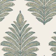 Sample-Palampore Leaf Wallpaper Sample
