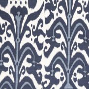 Belfour Linen Fabric Denim Blue Ikat
