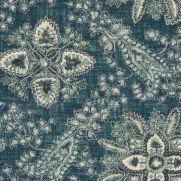 Blue and White Trellis Fabric