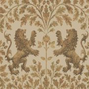 Boscobel Oak Gold and Neutral Wallpaper