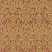 Brocatello Damask in red and gold