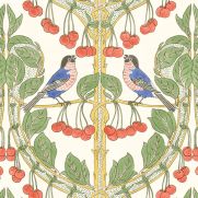 Sample-Birds & Cherries Wallpaper Sample