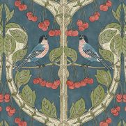 Sample-Birds & Cherries Wallpaper Sample