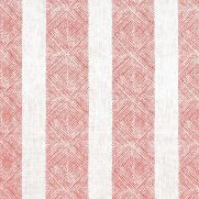 Clipperton Stripe Linen Fabric Red