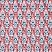 Cornwall Wallpaper Red and Blue Floral