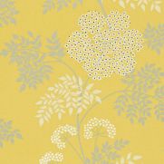 Cow Parsley Wallpaper Chinese Yellow Grey Floral