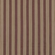 Cowdray Stripe Fabric Plum Dark Red