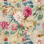 Sample-Dahlia & Rosehip Velvet Fabric Sample