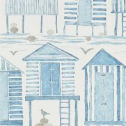 Sample-Beach Huts Wallpaper Sample
