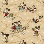 Mickey & Minnie - At the Farm Fabric