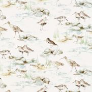 Sample-Estuary Birds Fabric Sample