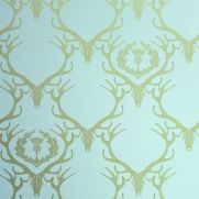 Deer Damask Wallpaper