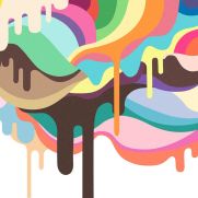 Dripping Ice Cream Wall Panel