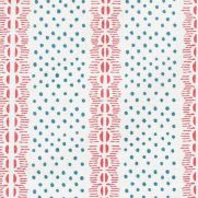 Elinor Printed Fabric in Red and Blue