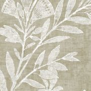 Sample-Fan Flower Linen Fabric Sample