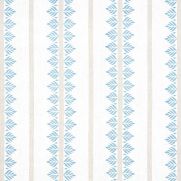 Sample-Fern Stripe Linen Fabric Sample