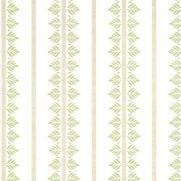 Fern Stripe Wallpaper Green Beige