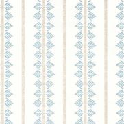 Fern Stripe Wallpaper Spa Blue Beige