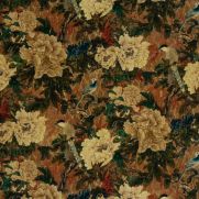 Sample-Oriental Garden Velvet Fabric Sample