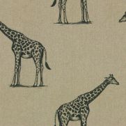 Giraffe Printed Linen Fabric