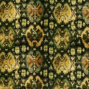 Green and Brown Velvet Fabric
