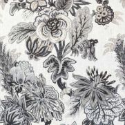 Grey and Beige Floral Fabric